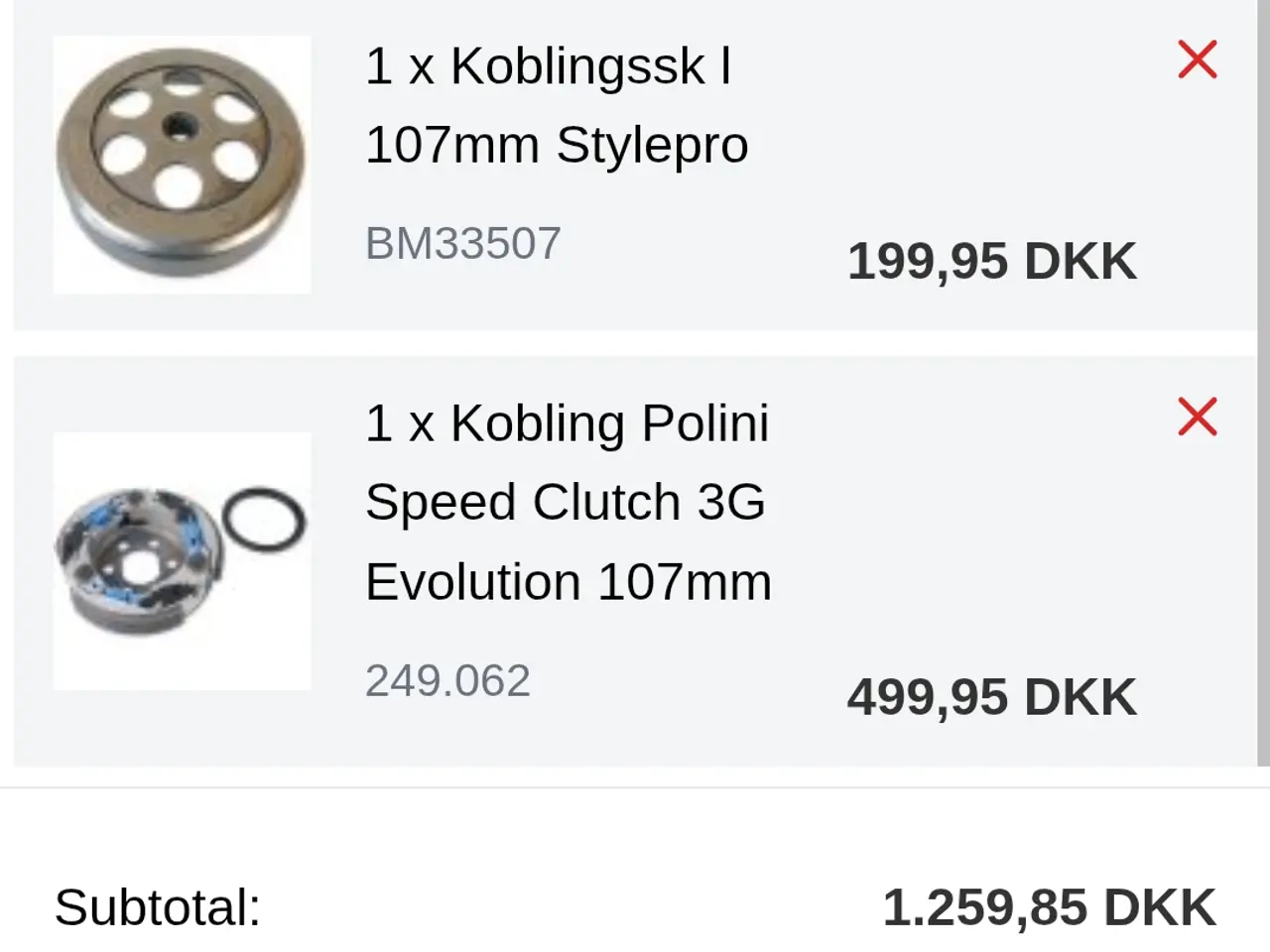 Billede 2 - Komplet kobling til pgo med polini kobling