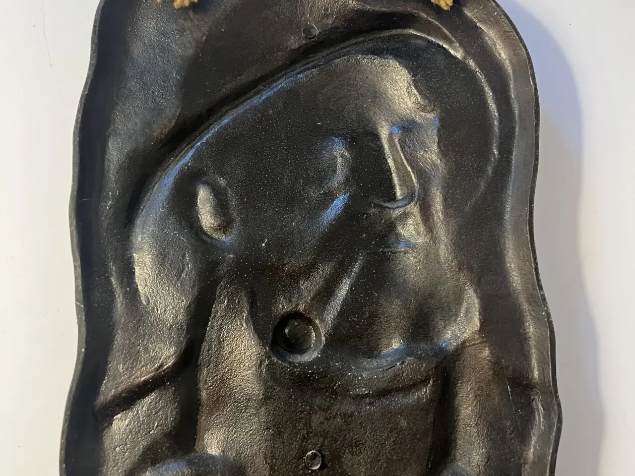 Billede 2 - Retro bronze fisker relief