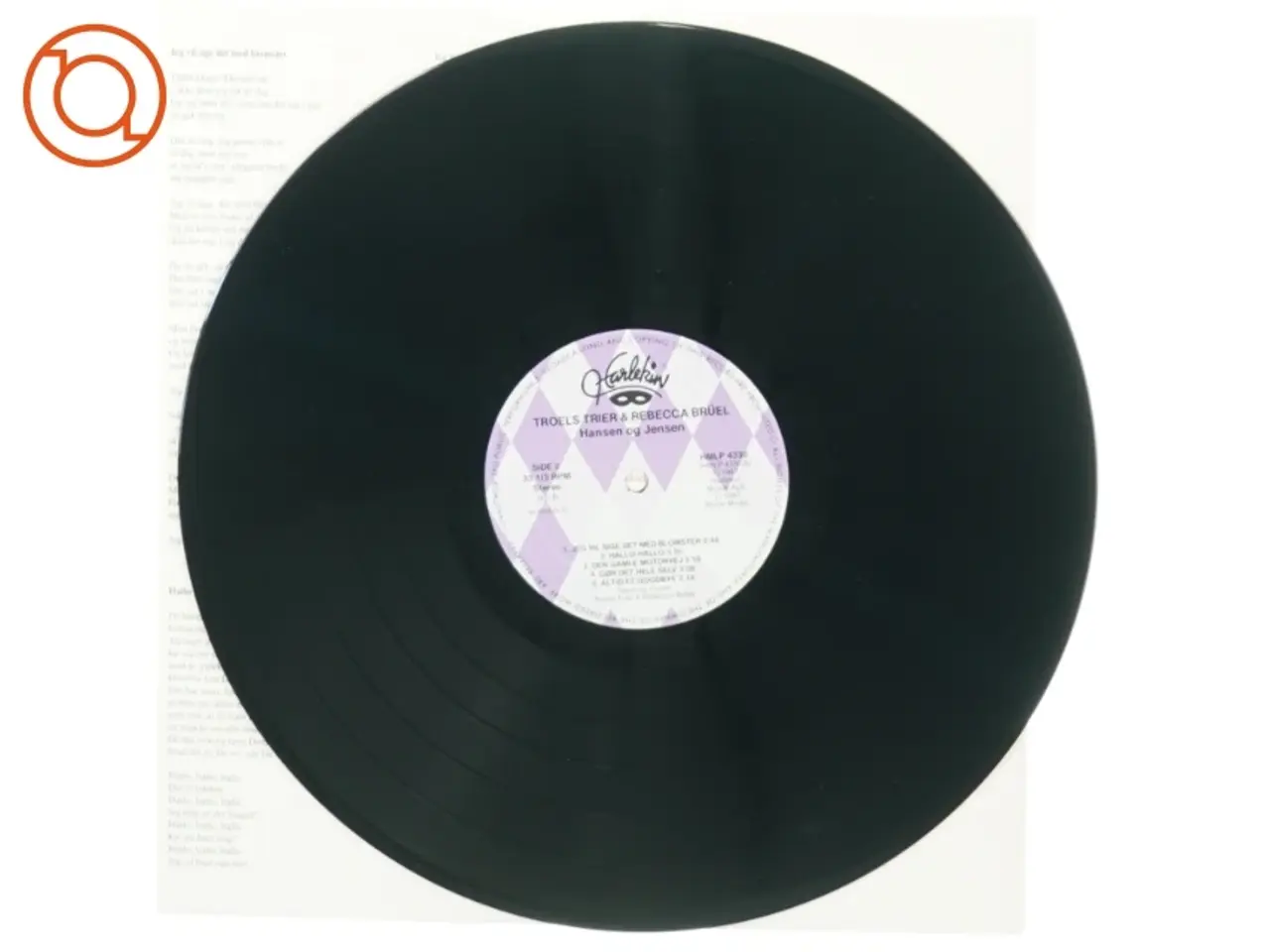 Billede 3 - Troels Trier and Rebecca Brüel - Hansen og Jensen (LP) fra Harlekin (str. 30 cm)