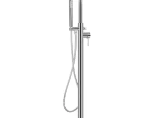 Fritstående badekarsarmatur 118,5 cm rustfrit stål