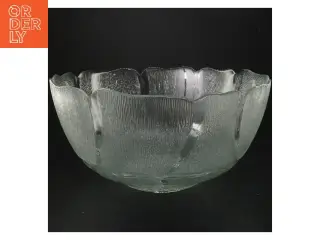 Glas skål med tekstur (str. Ø 31 cm)