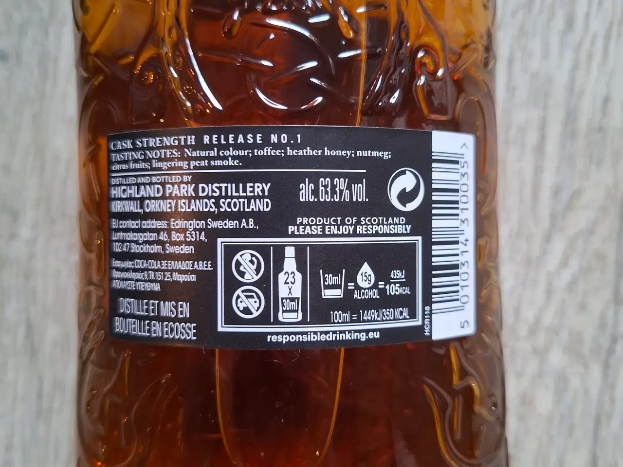 Billede 3 - Whiskey, Highland Park cask strength 1
