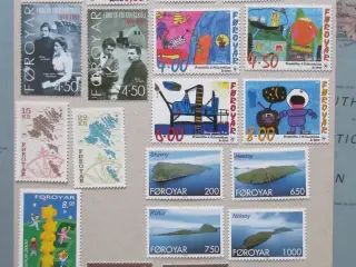 Færøerne årgang 1994-2000 afa nr 248-378 postfrisk