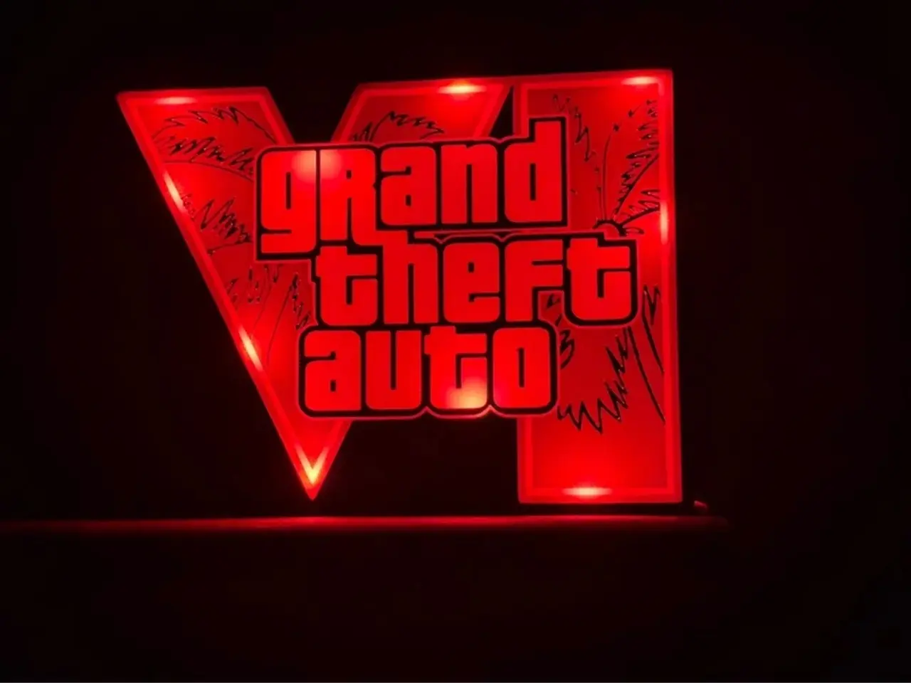 Billede 2 - GTA 6 LED skilt med RGBIC lys