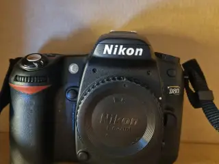 Nikon D80 spejlrefleks karama hus
