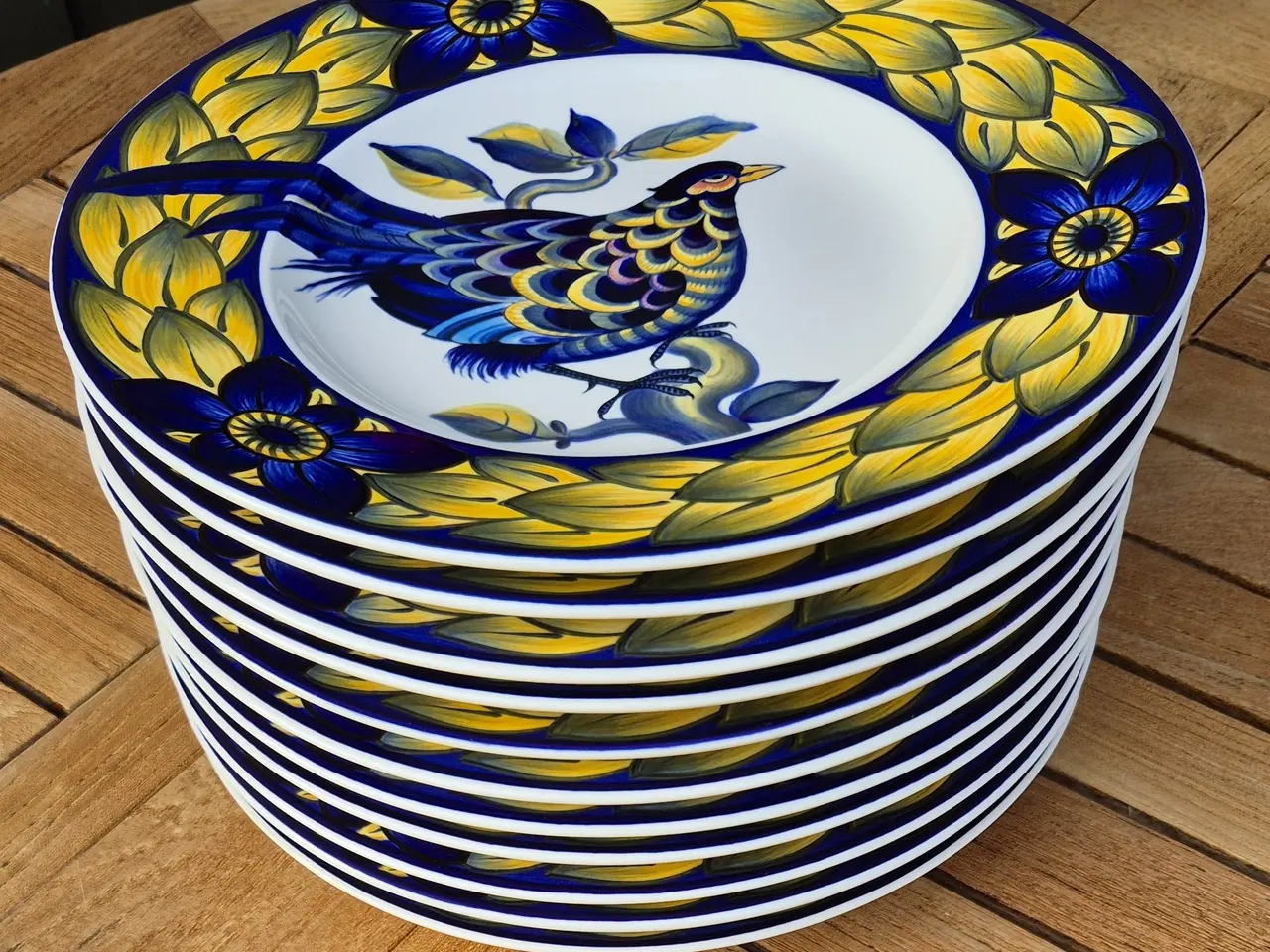 Billede 2 - Royal Copenhagen Blå Fasan, middagstallerken / fad
