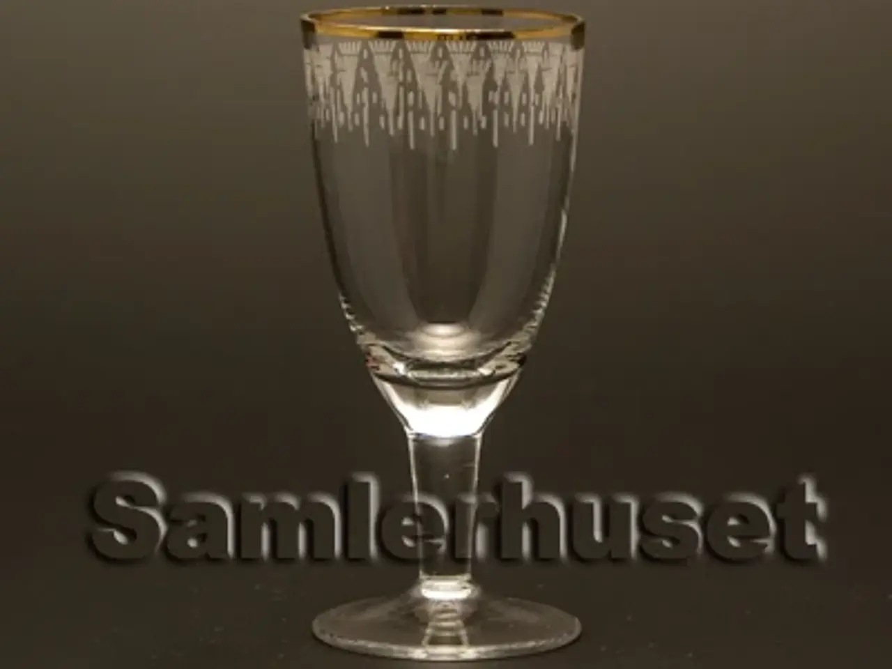 Billede 1 - Kongeå Snapseglas. H:75 mm.