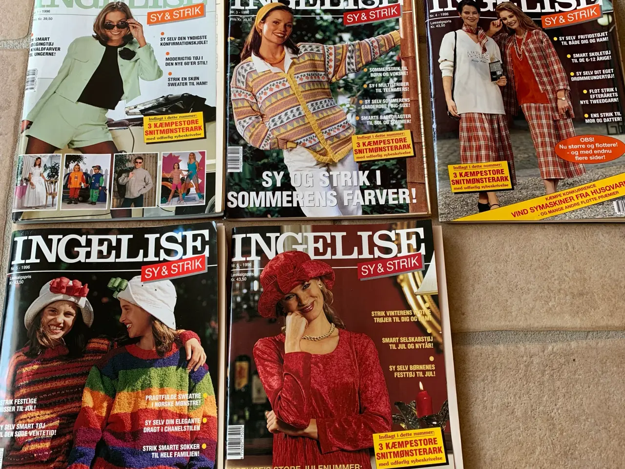 Billede 1 - Ingelise sy og strik blade 1996