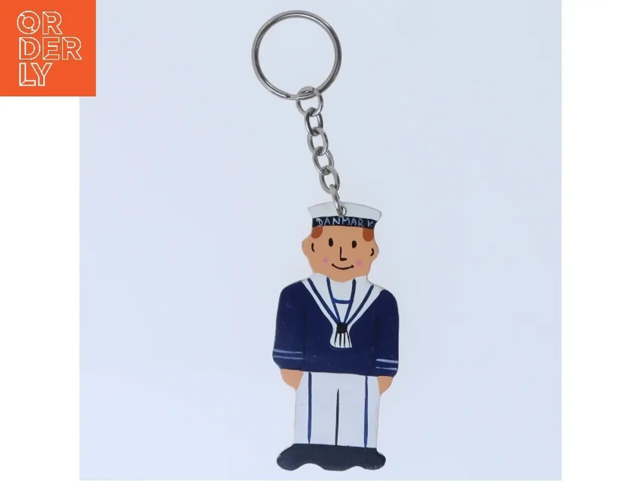 Billede 1 - Nøglering med maritim figur (str. 12,5 cm)