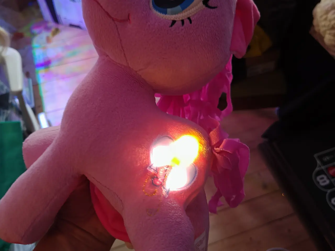 Billede 1 - My Little Pony Pinkie Pie Bamse Kan Lyse og spille