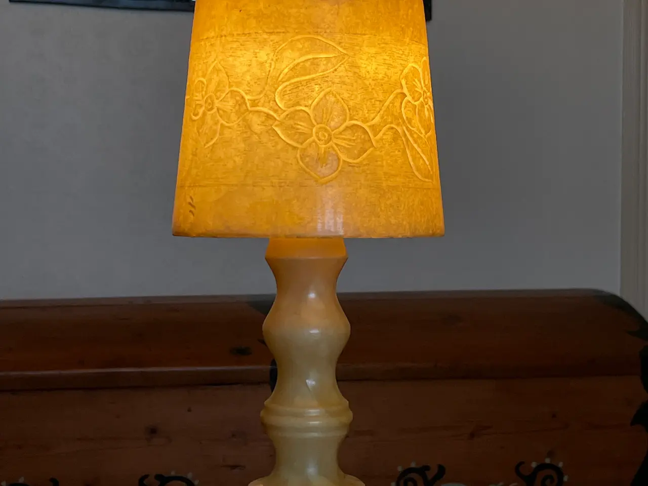 Billede 2 - Vintage italienske alabastlamper (par), 1970'erne