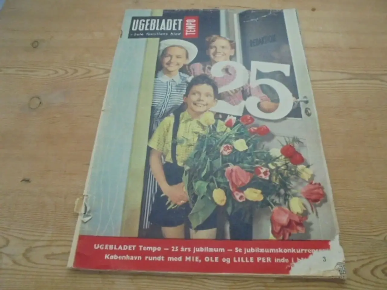 Billede 1 - Ugebladet Tempo nr. 15 fra 1958 25 års jubilæums
