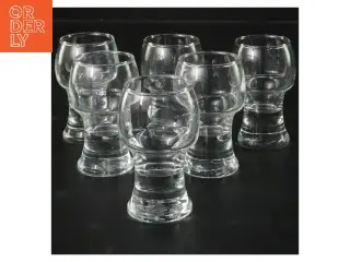 Sæt med 6 robuste glas (str. 6 stk Ø 4 cm længde 8 cm)