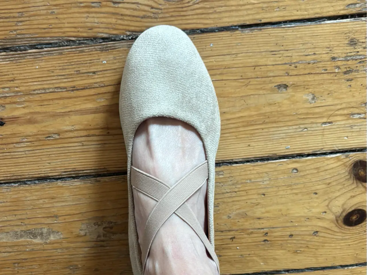 Billede 5 - Beige ballerinasko