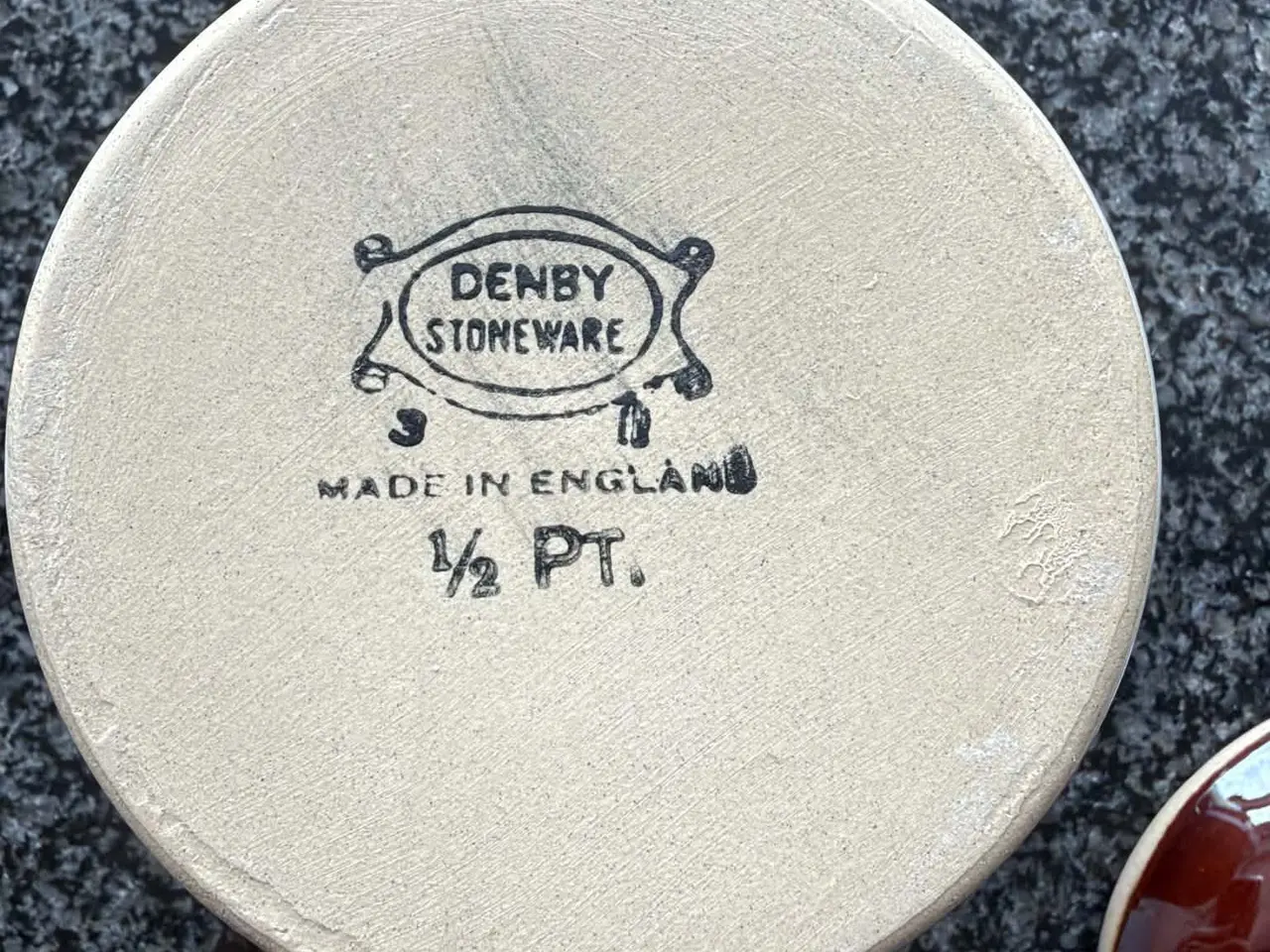 Billede 4 - Vintage Denby Stoneware smørkrukke med låg