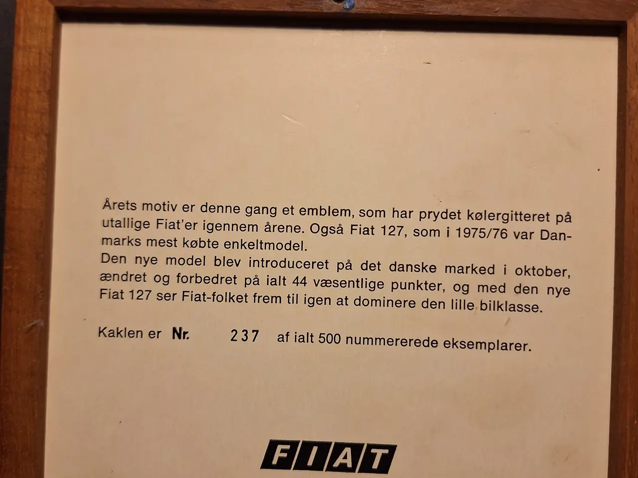 Billede 4 - Meget specielle Fiat kakler