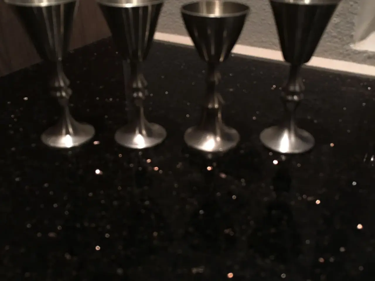 Billede 1 - 10 stk. snapseglas i tin