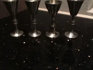 10 stk. snapseglas i tin