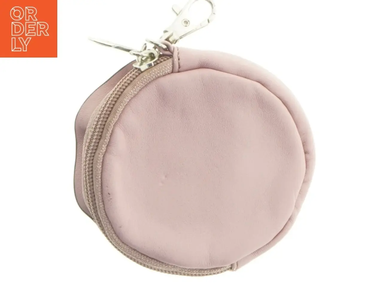 Billede 6 - Rund Læder Taske med rosen design (str. Ø 10 cm)