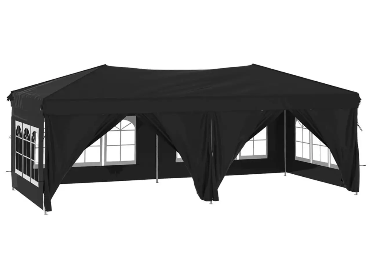 Billede 2 - Foldbart festtelt med sidevægge 3 × 6 m - sort