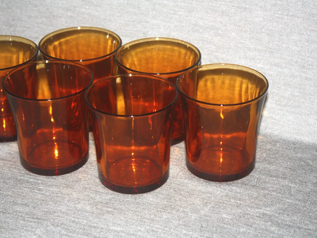 Billede 2 - 6 stk. glas højde 8 cm diam. 7,5 cm