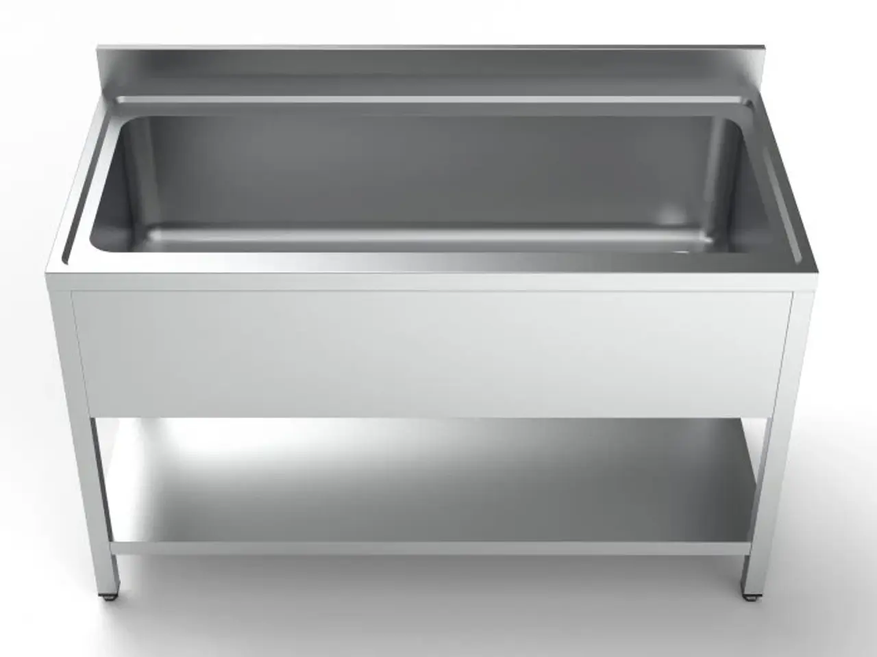 Billede 2 - Stålbord med vask – til gryder og potter -1400 mm