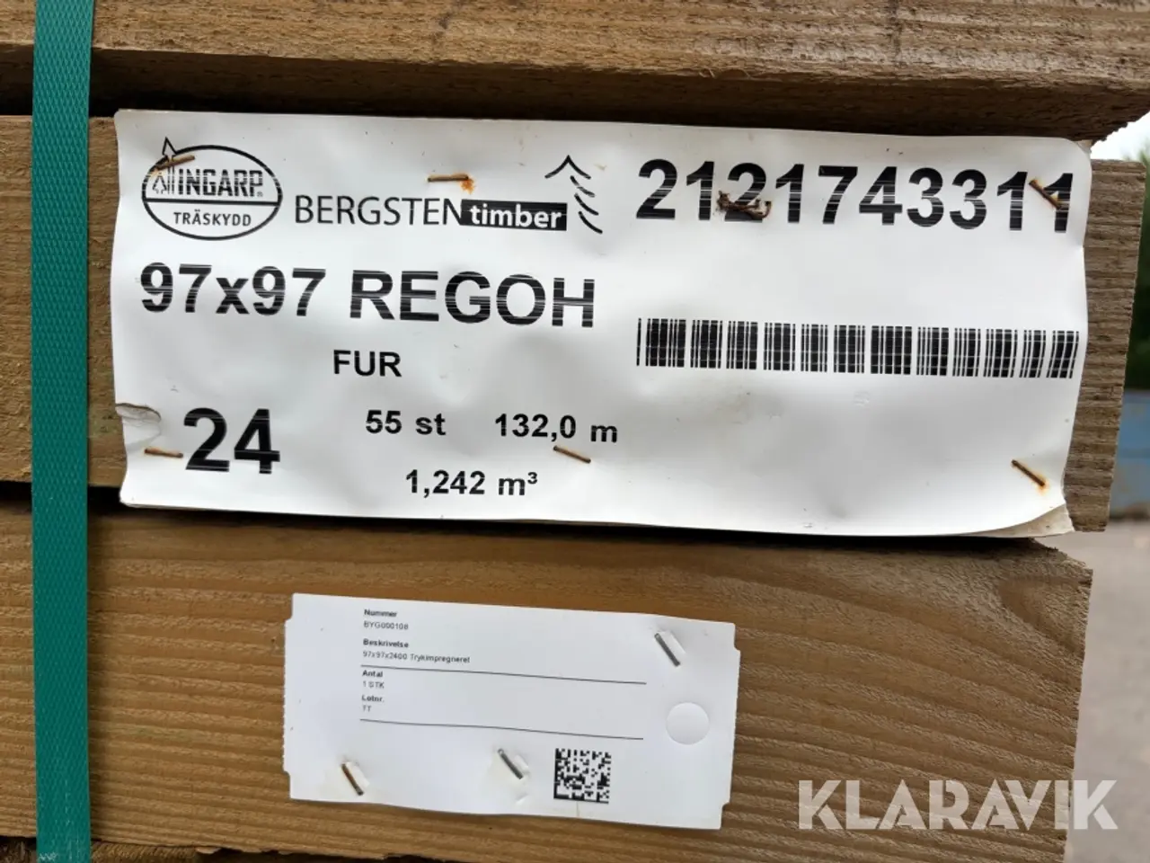 Billede 4 - Trykimprægnerede 4x4 stolper 115 stk.