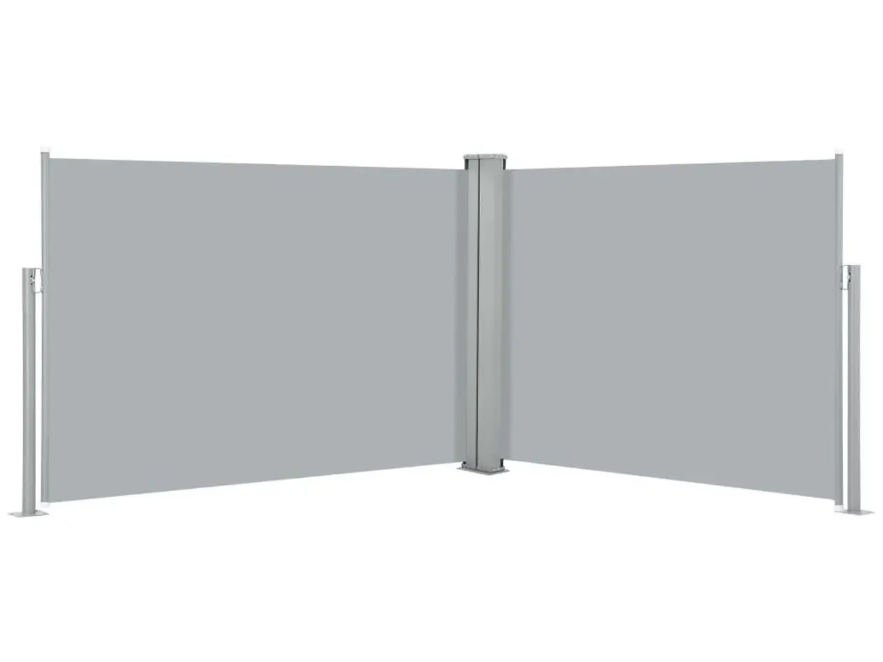 Billede 1 - Sammenrullelig sidemarkise 120 × 1.000 cm - antracitgrå