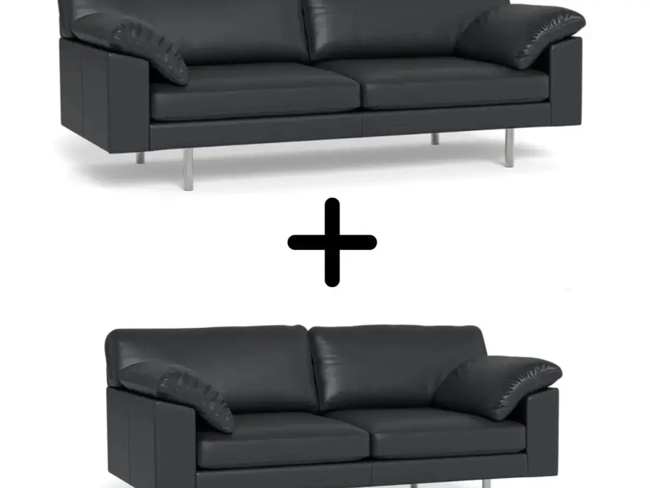 Billede 4 - 3 pers & 2.5 pers lædersofaer