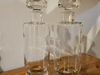 2 stk. Glaskarafler