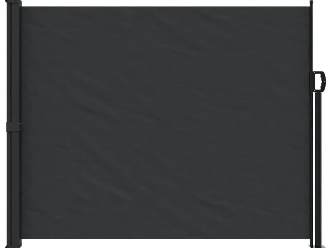 Billede 3 - Sammenrullelig sidemarkise 160 × 600 cm - sort