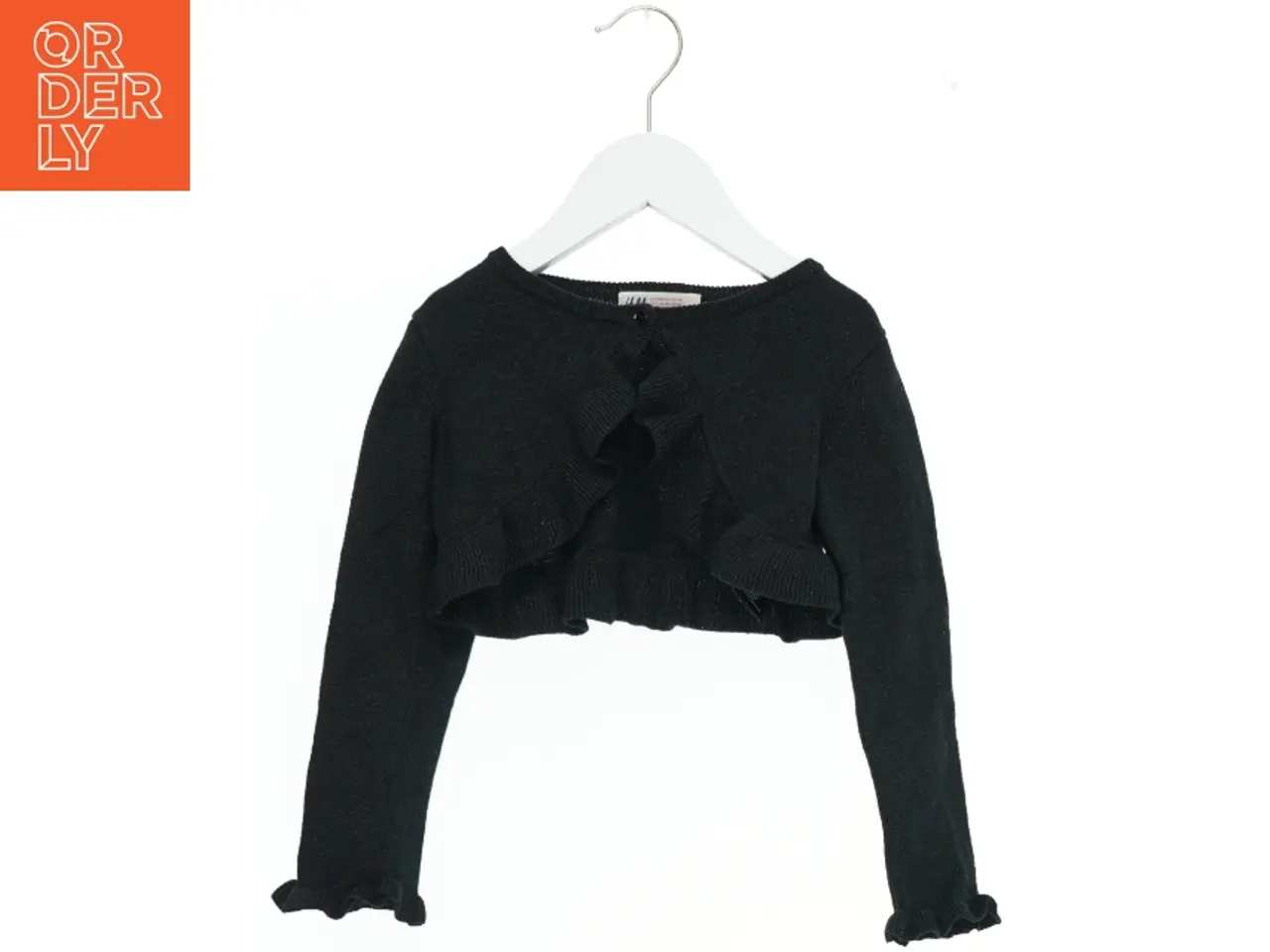 Billede 1 - Sort Cardigan med Flæser til Børn fra H&M (str. 98)