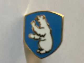 Emalje emblem til kasket Grønlandsk Fiskerkontrol