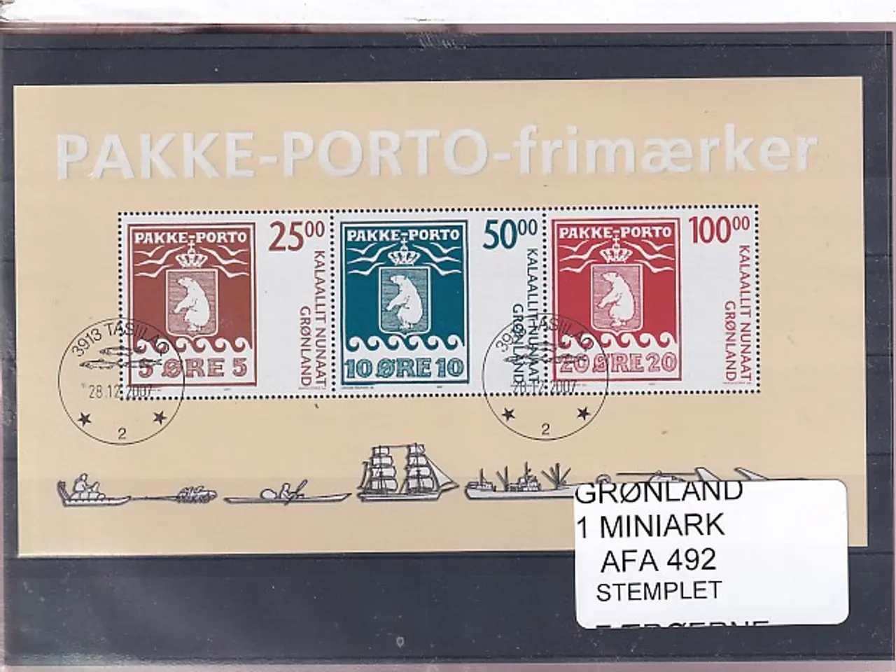 Billede 1 - Grønland - Miniark AFA 492 - Postfrisk