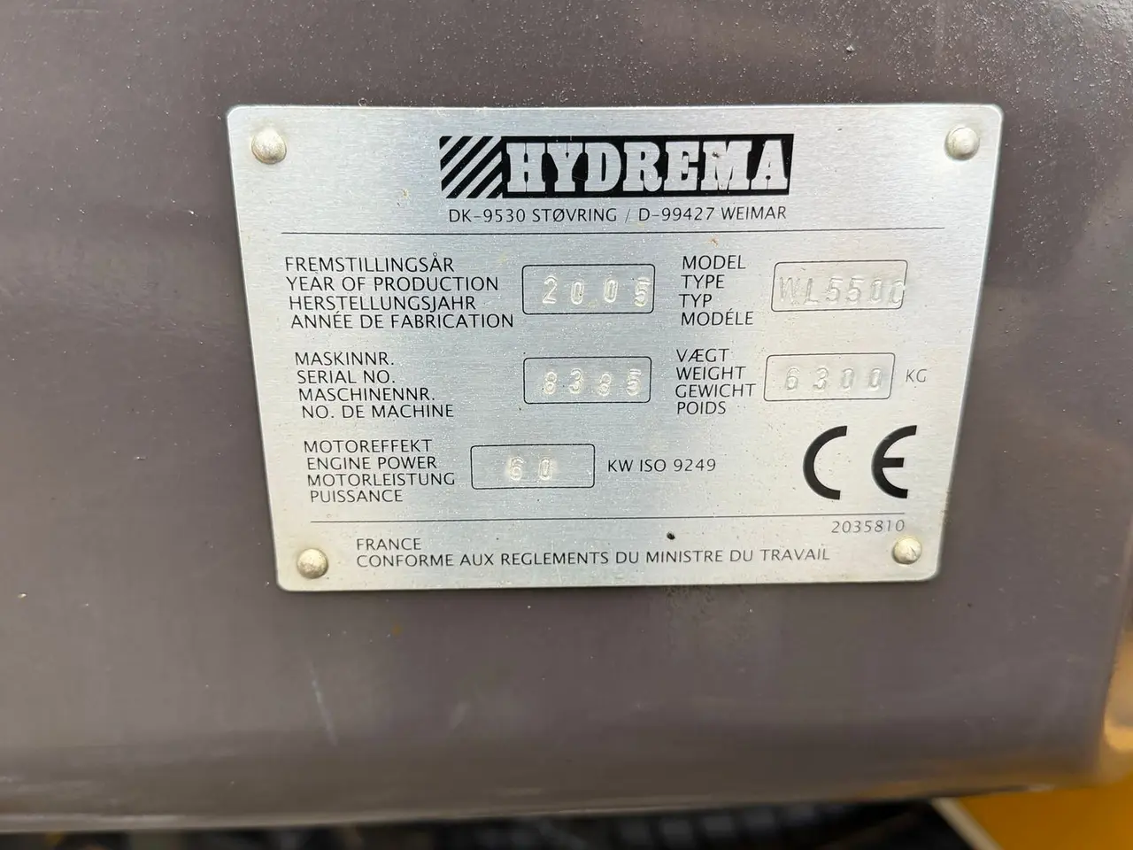 Billede 12 - Hydrema Wl 550C M. SKOVL OG GAFLER