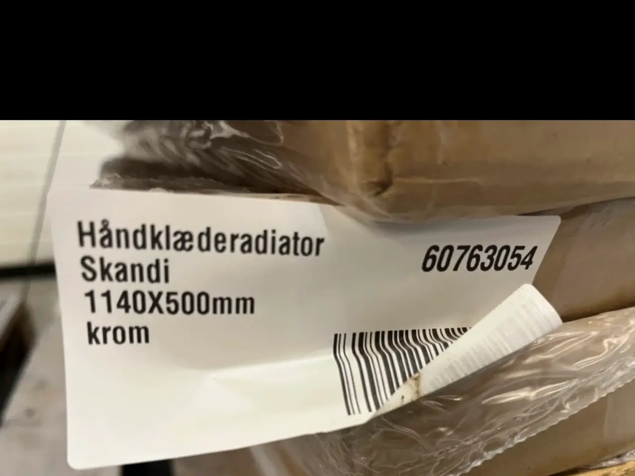 Billede 3 - Håndklæderadiator 1140x500mm Plan Krom