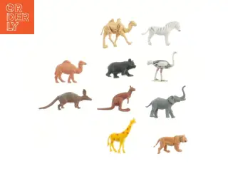 Sæt med 10 dyrefigurer (str. 10 stk 6 cm)