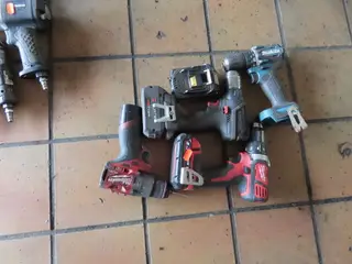 4 stk. El-værktøj MILWAUKEE, WÜRTH & MAKITA
