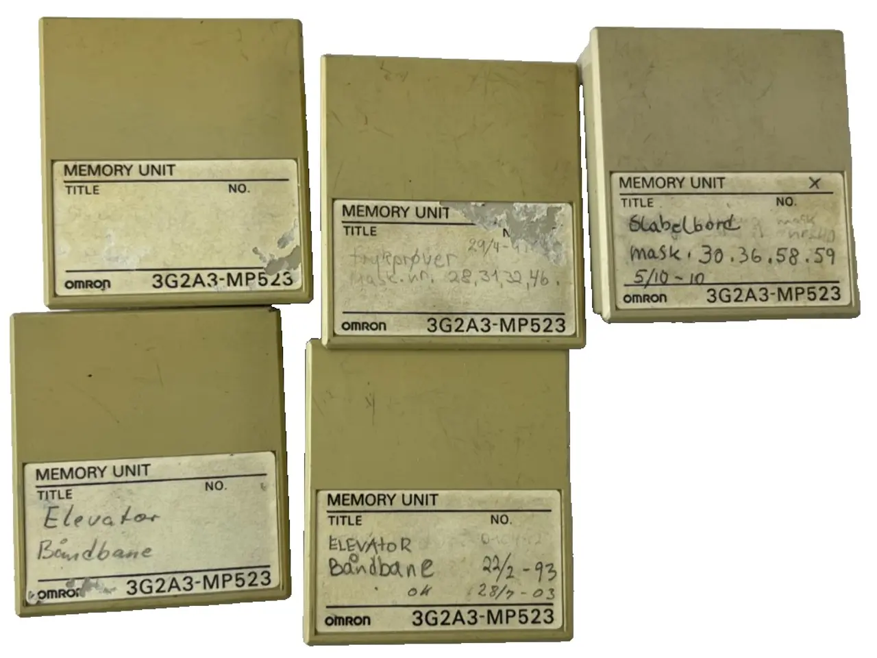 Billede 1 - Omron 3G2A3-MP523 Memory Unit parti of 5 PLC