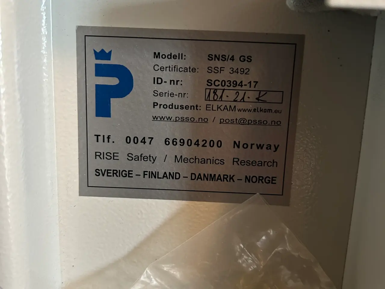 Billede 2 - Godkendt Våbenskab PSSO