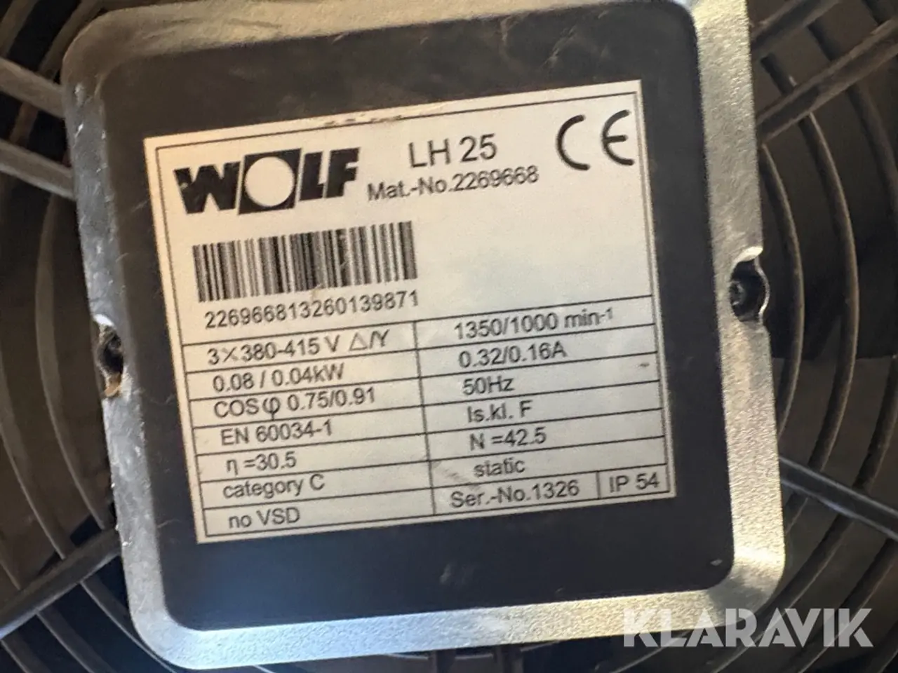 Billede 10 - Kalorifere / varmeventilator Wolf LH25-2