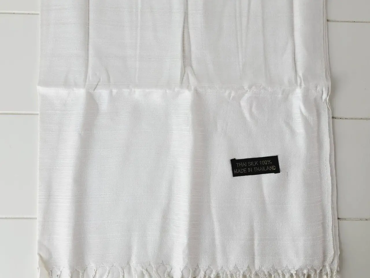 Billede 3 - ⭐️- Elegant og Blødt Thai Silk Tørklæde - UBRUGT