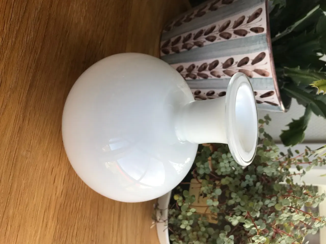 Billede 2 - Lysestage/vase , hvidt glas - Sirius, Holmegaard