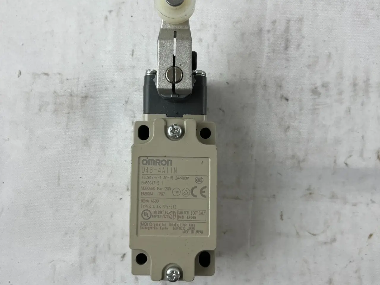 Billede 2 - Omron D4B-4A11N endestopkontakt Roller Lever IP67