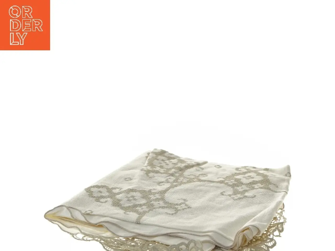 Billede 2 - Broderet dug (str. 130x120 cm)