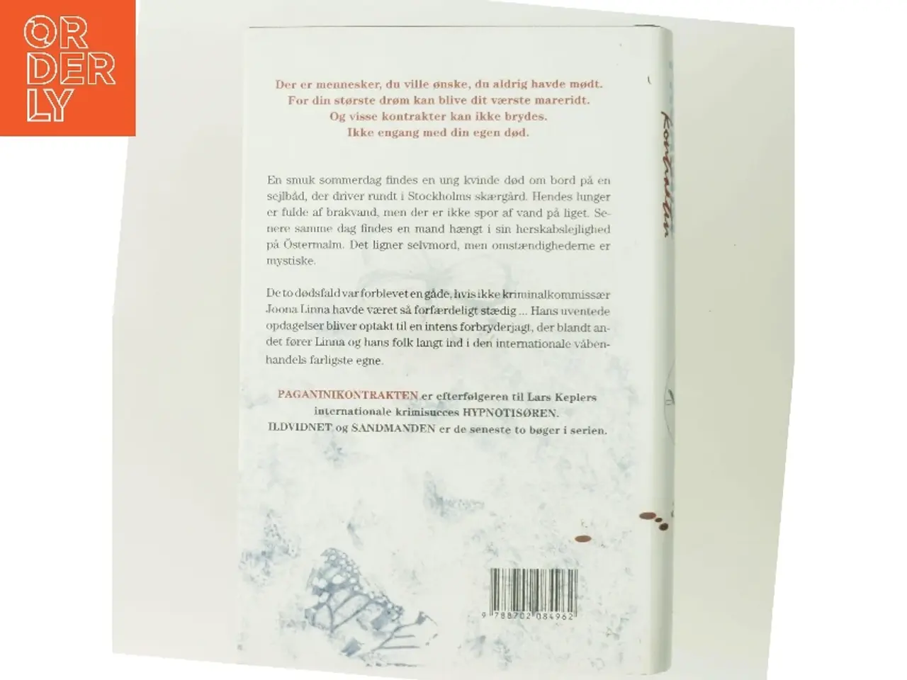 Billede 3 - Paganinikontrakten : Kriminalroman (Danish Language) af Lars Kepler (Bog)