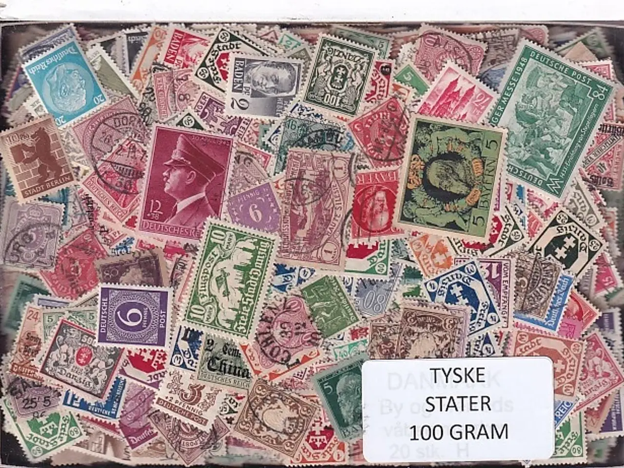 Billede 1 - Tyske Stater -  100g. Afvaskede