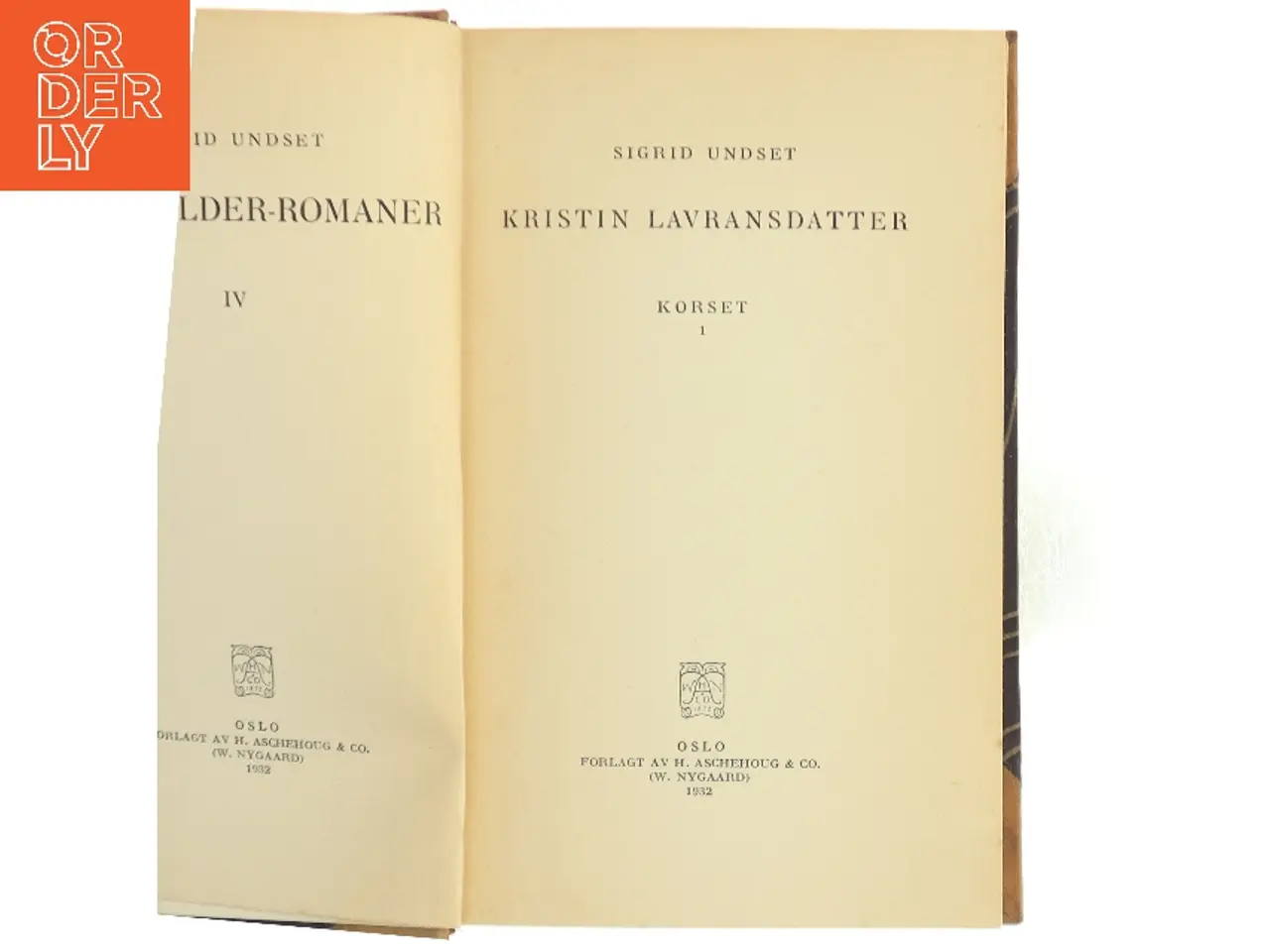 Billede 1 - Kristin Lavransdatter: Korset 1 af Sigrid Undset (Bog)