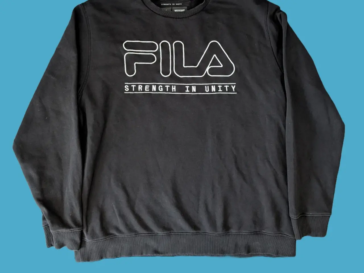 Billede 1 - Fila x Weekday Sort STRENGTH IΝ UNITΥ Sweatshirt