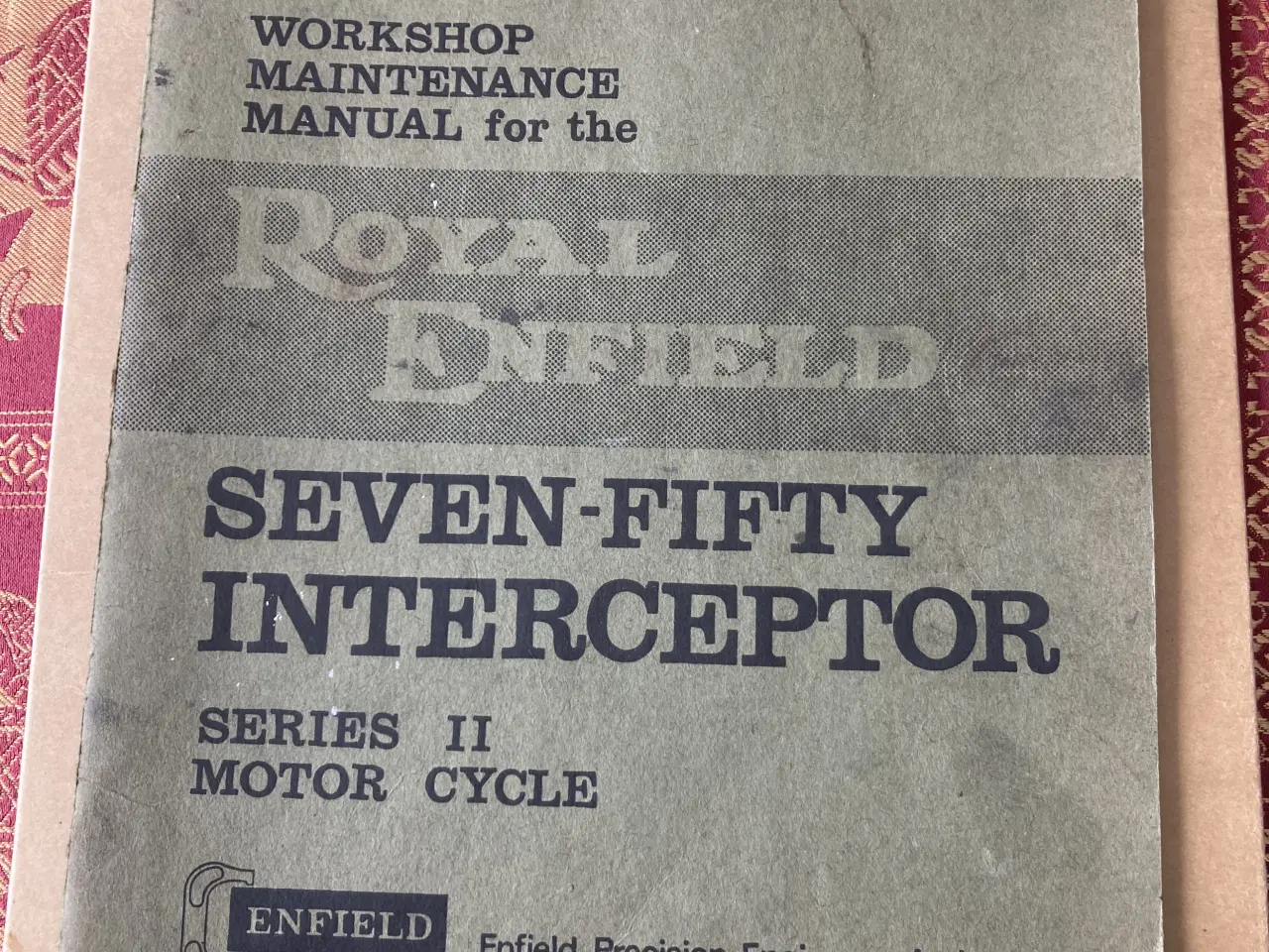 Billede 1 - Original værksteds manual 